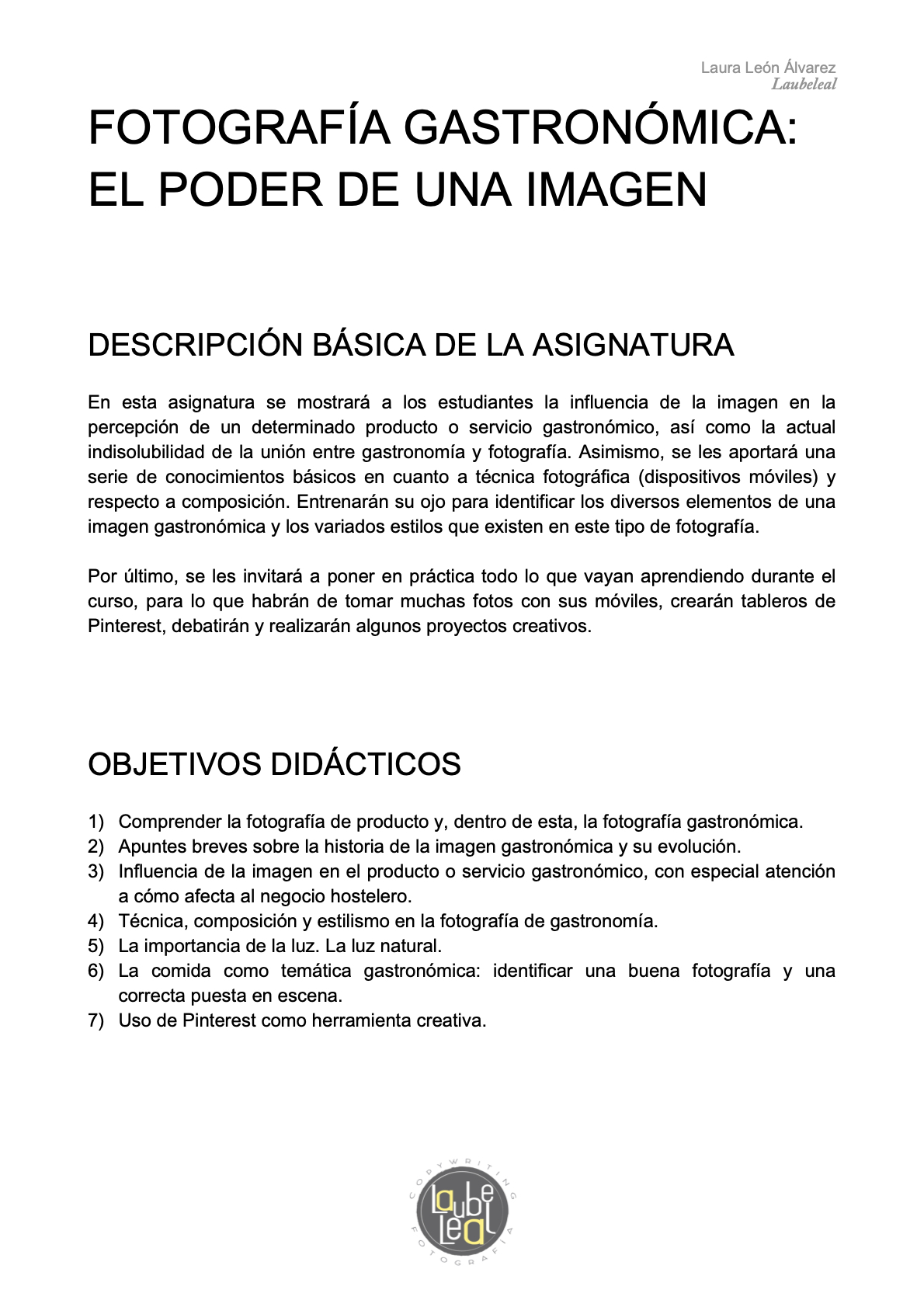 Página 1 del temario de la asignatura